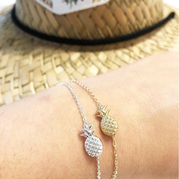 NWT! Boutique Pineapple Silver Bracelet - Picture 5 of 5
